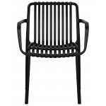 Набор 3 шт Стул обеденный DOBRIN WALTER ARM, черный (B-03)