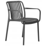 Набор 3 шт Стул обеденный DOBRIN WALTER ARM, темно-серый (GR-04)
