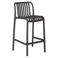 Стул полубарный DOBRIN CHLOE, темно-серый (GR-04)