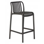 Стул полубарный DOBRIN CHLOE, темно-серый (GR-04)