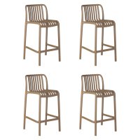 Набор 4 шт Стул полубарный DOBRIN CHLOE, бежевый