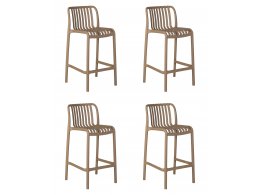 Набор 4 шт Стул полубарный DOBRIN CHLOE, бежевый