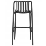 Набор 4 шт Стул барный DOBRIN CHLOE BAR, темно-серый