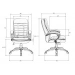 Офисное кресло для руководителей DOBRIN DONALD, белый