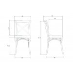 Стул обеденный DOBRIN MASON, цвет белый (W-02)