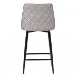 Стул полубарный Dave латте с жаккардом, с поворотным механизмом