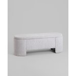 Банкетка Taks с местом для хранения букле светло-серый