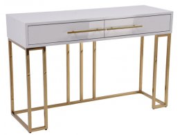 Стол-консоль Альма МС9005-120W, 120х40х78 см, белый глянцевый