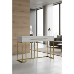 Стол-консоль Альма МС9005-120W, 120х40х78 см, белый глянцевый Стол-консоль Альма МС9005-120W, 120х40х78 см, белый глянцевый