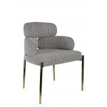 Стул обеденный Романи BS1450-WB, черно-белый/золото