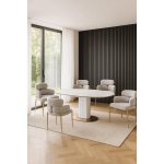 Стул обеденный Романи BS1450-WB, черно-белый/золото