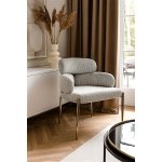 Стул обеденный Романи BS1450-WB, черно-белый/золото