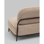 Диван Стоун велюр рельефный бежевый