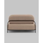 Диван Стоун велюр рельефный бежевый