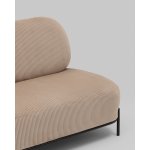 Диван Стоун велюр рельефный бежевый