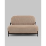 Диван Стоун велюр рельефный бежевый