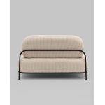 Диван Стоун велюр рельефный молочный