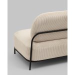 Диван Стоун велюр рельефный молочный