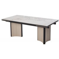 Стол СТРАДИВАРИ 200 GLASTONBURY SAVIA MATT, керамика / Дуб Галиано светлый М-City