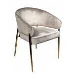 Стул обеденный Стелла ART2959-BG, бежевый/глянцевое золото