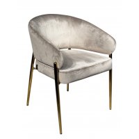 Стул обеденный Стелла ART2959-BG, бежевый/глянцевое золото