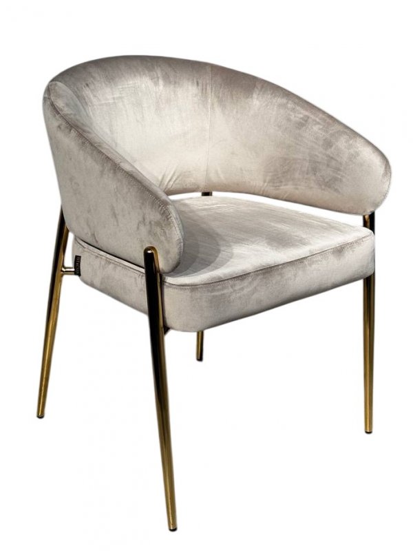 Стул обеденный Стелла ART2959-BG, бежевый/глянцевое золото