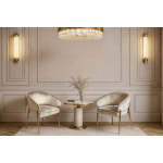Стул обеденный Стелла ART2959-BG, бежевый/глянцевое золото