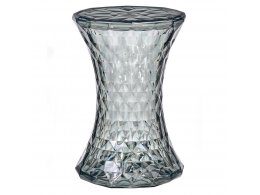 Стул-пуф Stone прозрачный серый