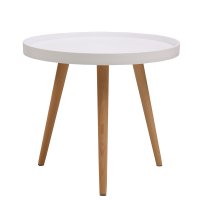 Кофейный столик Aurora диам.50x 44.5см, белый Кофейный столик Aurora диам.50x 44.5см, белый