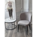 Стул МИЛАНО B22 Серый, велюр / черный каркас, М-City