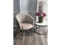 Стул ГИССЕН (GISSEN) 360 град., цвет ЛАТТЕ RIELY-111 / V885-3, ткань / ЛАТТЕ, ®DISAUR