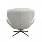 Кресло BLISS серый, экокожа, шенилл
