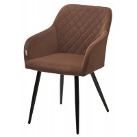 Стул BRANDY 505-11 Кофе, велюр беспальчиковый / черный каркас, М-City