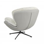 Кресло BLISS серый, экокожа, шенилл