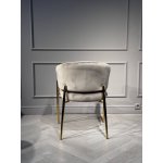 Стул обеденный Стелла ART2959-BG, бежевый/глянцевое золото