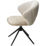 Стул ASTRA 360 град. поворот Белый Sonic 23 ткань / 7525-01 велюр / черный каркас, ®DISAUR
