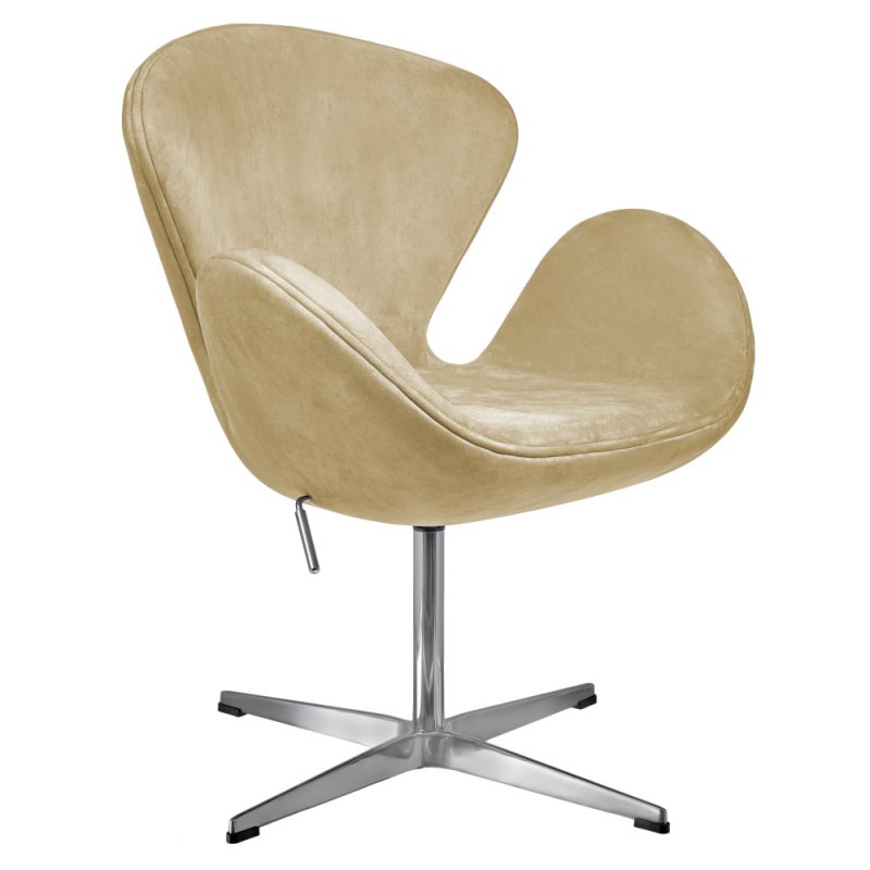 Кресло SWAN STYLE CHAIR карамельный, искусственная замша Кресло SWAN STYLE CHAIR карамельный, искусственная замша