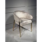 Стул обеденный Стелла ART2959-BG, бежевый/глянцевое золото