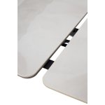 Стол ШЕРЛ  220 CRYSTAL ONIX BIANCO, керамика / Латте каркас М-City