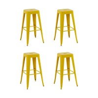Стул барный TOLIX желтый глянцевый KD 4 шт.
