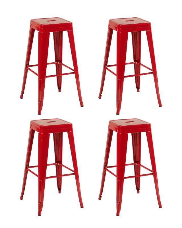 Стул барный TOLIX красный глянцевый KD 4 шт.
