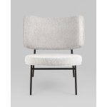 Кресло District Lounge букле светло-серый