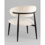 Кресло лаунж Ayla молочный