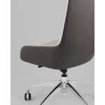 Кресло руководителя TopChairs Soulo светло-серый, серый