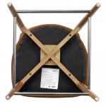 Стул полубарный Lucas 3 терракотовый букле, ножки цвета орех