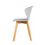 Стул Gracia белый с деревянными ножками