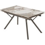 Стол ЛИБЕРТИ 140 Pandora, керамика / Латте каркас М-City