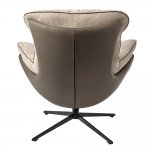 Кресло HUG латте, экокожа, шенилл