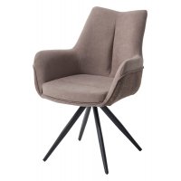 Стул МАРК 360 град., цвет B-05/SIERRA-10 капучино, велюр / черный каркас М-City