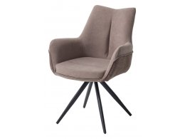 Стул МАРК 360 град., цвет B-05/SIERRA-10 капучино, велюр / черный каркас М-City